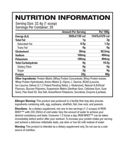 Arnold Series - Iron Whey