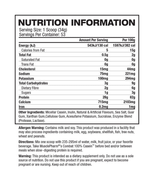 Muscle Pharm - Combat Casein