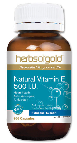Herbs of Gold - Natural Vitamin E 500 I.U.