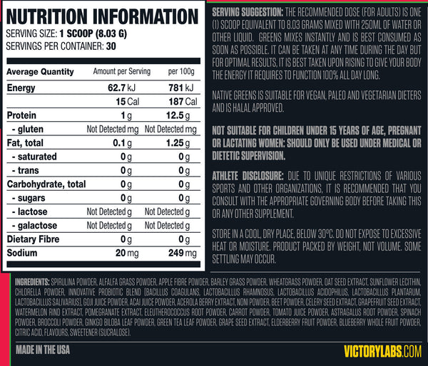 Victory Labs - Native Greens