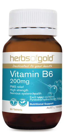 Herbs of Gold - Vitamin B6 200mg