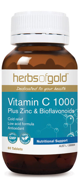 Herbs of Gold - Vitamin C 1000 Plus Zinc Bioflavonoids