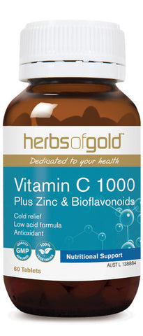 Herbs of Gold - Vitamin C 1000 Plus Zinc Bioflavonoids