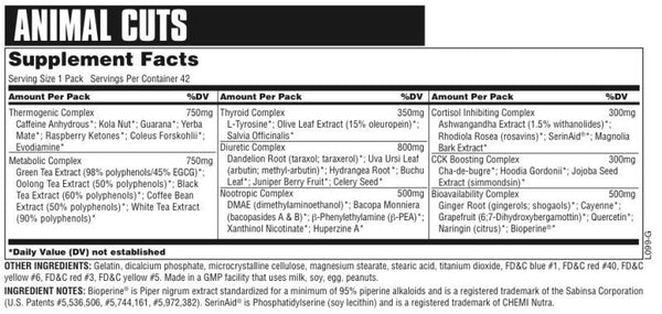 Universal Nutrition - Animal Cuts